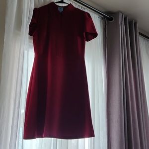 CeCe Maroon Dress
